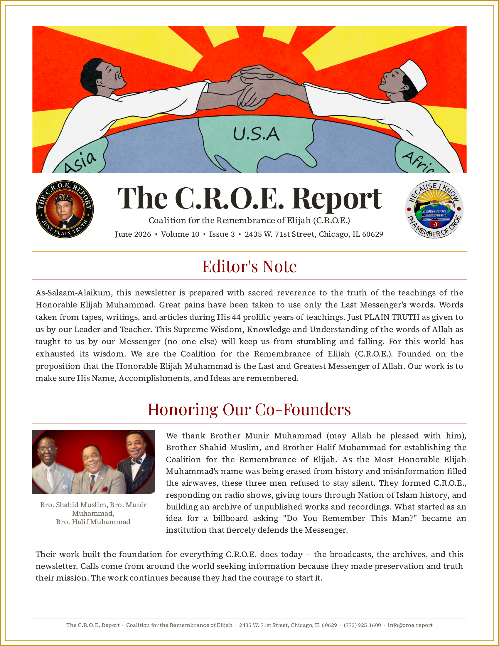C.R.O.E. Report June 2026 cover